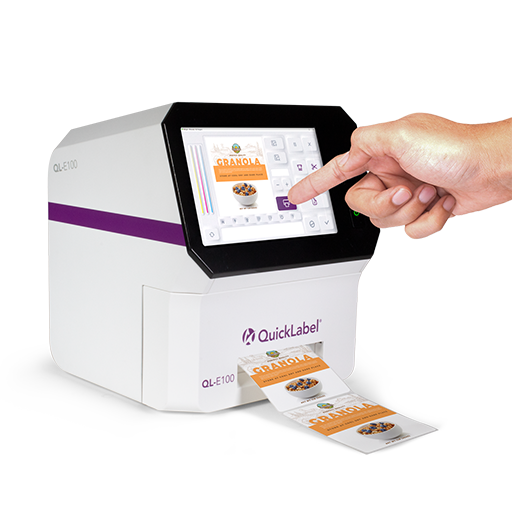 QuickLabel QL-E100 - Der einsteigerfreundliche Farbetikettendrucker zum attraktiven Preis. Mit Touchscreen Oberfläche.