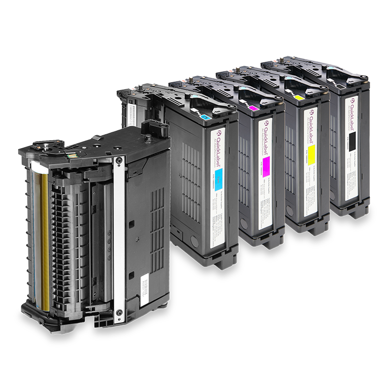 Toner CMYK für Farblaserdrucker Quicklabel QL-300